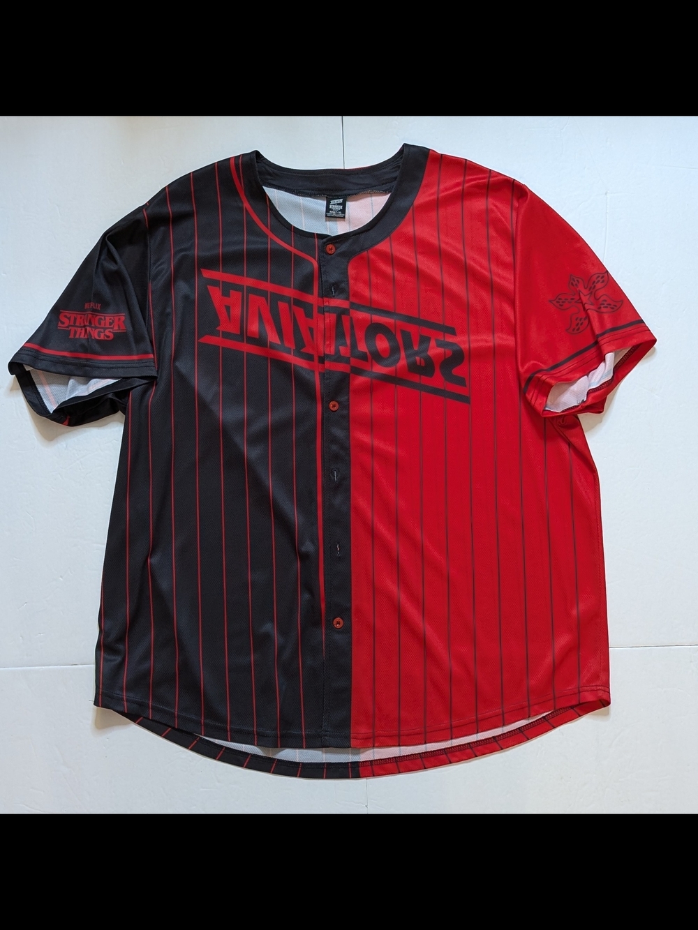 Las Vegas Aviators × Stranger Things Baseball Jersey. XL Used. Netflix, MiLB.